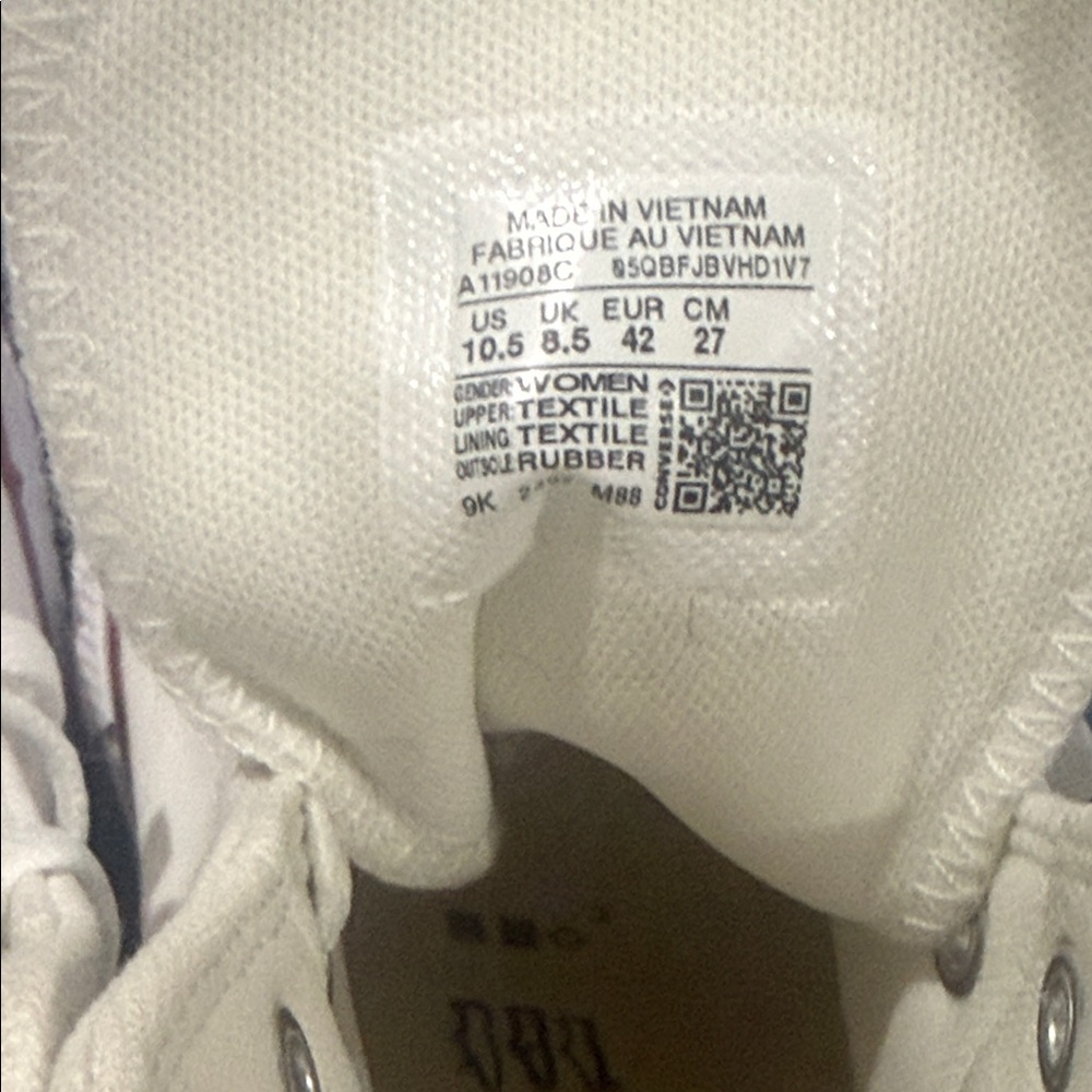 NEW Converse Chuck Taylor All Star High-Top Wedge Sneaker White Logo 10.5 - Picture 12 of 12